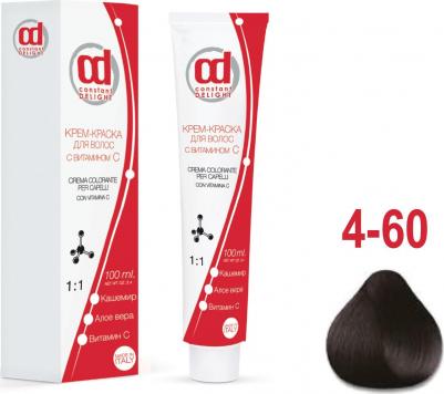 Крем краска с витамином С Crema Colorante Vit C, 100 мл, Д 4/60 средне-коричневый шоколадно-натуральный, 100 мл – фото 5