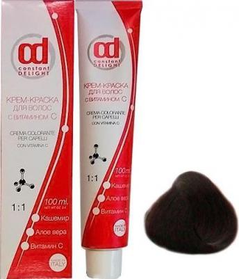 Крем краска с витамином С Crema Colorante Vit C, 100 мл, Д 4/62 средне-коричневый шоколадно-пепельный, 100 мл – фото 4