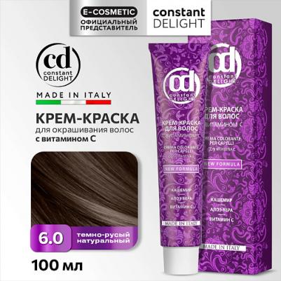 Крем краска с витамином С Crema Colorante Vit C, 100 мл, Д 6/0 темно-русый натуральный, 100 мл – фото 1