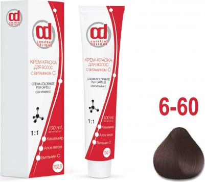 Крем краска с витамином С Crema Colorante Vit C, 100 мл, Д 6/60 темно-русый шоколадно-натуральный, 100 мл – фото 6