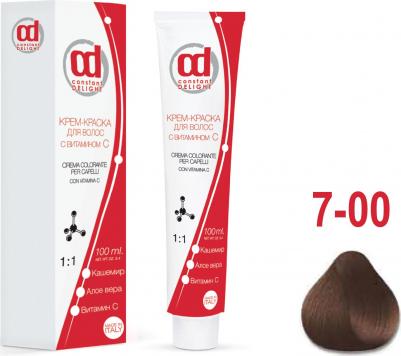 Крем краска с витамином С Crema Colorante Vit C, 100 мл, Д 7/00 средне-русый натуральный экстра, 100 мл – фото 5