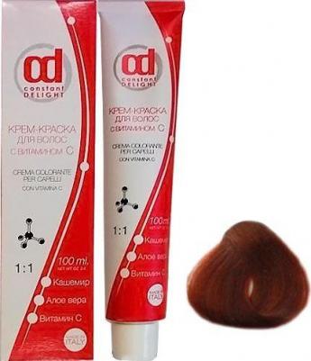 Крем краска с витамином С Crema Colorante Vit C, 100 мл, Д 7/67 средне-русый шоколадно-медный, 100 мл – фото 5