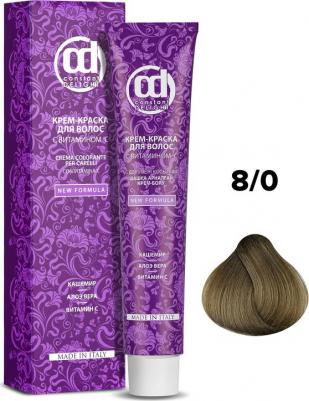 Крем краска с витамином С Crema Colorante Vit C, 100 мл, Д 8/0 светло-русый натуральный, 100 мл – фото 4