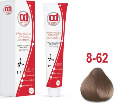 Крем краска с витамином С Crema Colorante Vit C, 100 мл, Д 8/62 светло-русый шоколадно-пепельный, 100 мл – фото 6