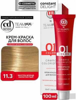 Крем-краска TEAM155 для окрашивания волос 11.3 экстра блонд золотистый 100 мл – фото 2