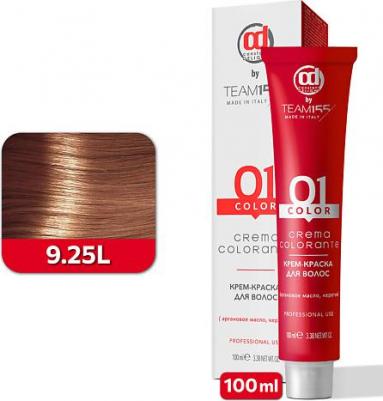 Крем-краска TEAM155 для окрашивания волос 9.25L очень светлый блонд металл 100 мл – фото 2