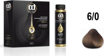 Масло для окрашивания волос Olio Colorante, 50 мл, 6.0 светло-каштановый, 50 мл – фото 4