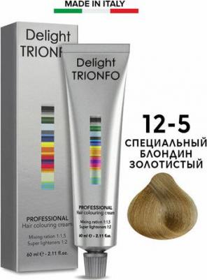 Стойкая крем-краска для волос Delight Trionfo, 60 мл, 12-5 Специальный блондин золотистый, 60 мл – фото 9
