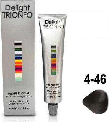 Стойкая крем-краска для волос Delight Trionfo, 60 мл, 4-46 Средний коричневый бежевый шоколадный, 60 мл – фото 1