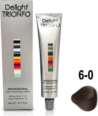 Стойкая крем-краска для волос Delight Trionfo, 60 мл, 6-0 Темный русый натуральный, 60 мл – фото 5