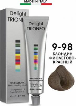 Стойкая крем-краска для волос Delight Trionfo, 60 мл, 9-98 Блондин фиолетовый красный, 60 мл – фото 2