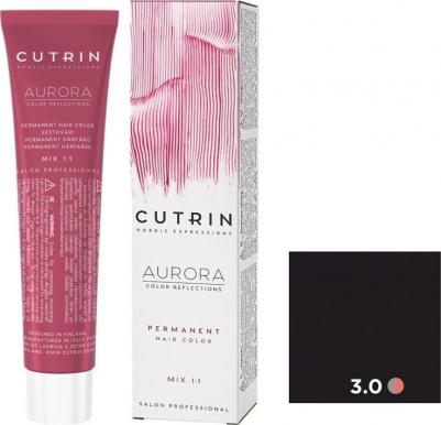 Крем-краска для волос 3.0 Темно-коричневый, AURORA 60 мл – фото 3