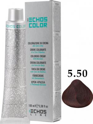 Крем- краска ECHOSCOLOR 5.50 Светл-Каштановый с оттенком красного дерева 100 мл – фото 1