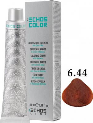 Крем- краска ECHOSCOLOR 6.44 Темно-русый насыщенно медный 100 мл