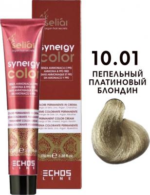 Крем-краска SELIAR SYNERGY COLOR для окрашивания волос 10.01 пепельный платиновый блондин 100 мл – фото 3