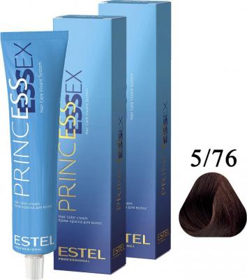 5/76 краска для волос, светлый шатен коричнево-фиолетовый / ESSEX Princess 60 мл – фото 7