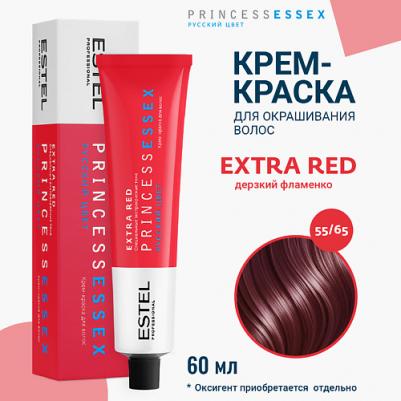 55/65 краска для волос, дерзкий фламенко / ESSEX Extra Red 60 мл – фото 1