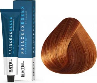 7/34 краска для волос, средне-русый золотисто-медный / ESSEX Princess 60 мл – фото 5