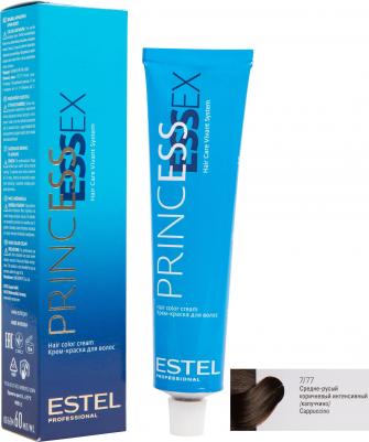 7/77 краска для волос, средне-русый коричневый интенсивный / ESSEX Princess 60 мл – фото 10
