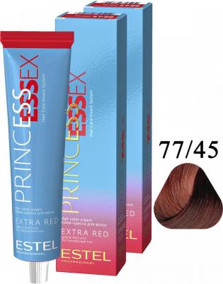 77/45 краска для волос, чувствительная мамба / ESSEX Princess Extra Red 60 мл – фото 10