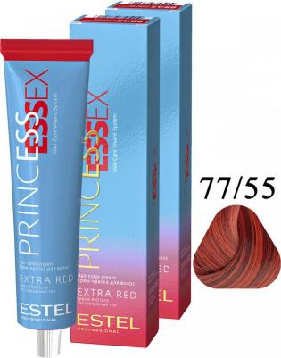 77/55 краска для волос, страстная кармен / ESSEX Princess Extra Red 60 мл – фото 6