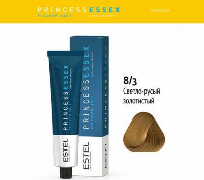8/3 краска для волос, светло-русый золотистый / ESSEX Princess 60 мл – фото 11