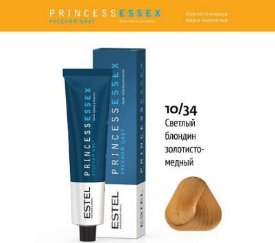 Essex Princess Крем-краска 10/34 светлый блондин золотисто-медный/шампань, 60 мл – фото 5