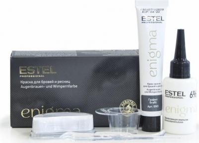 Краска для бровей и ресниц, иссиня-черный / Enigma – фото 1