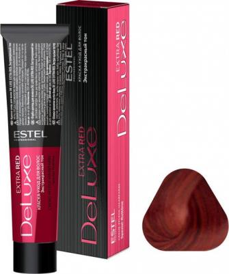 Краска для волос De Luxe Extra Red - Темно-русый медно-фиолетовый. 66/46 – фото 5