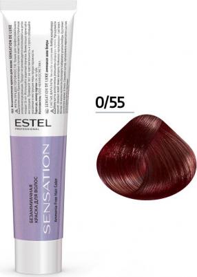 Краска для волос DE LUXE SENSATION 0/55 корректор красный 60 мл – фото 2
