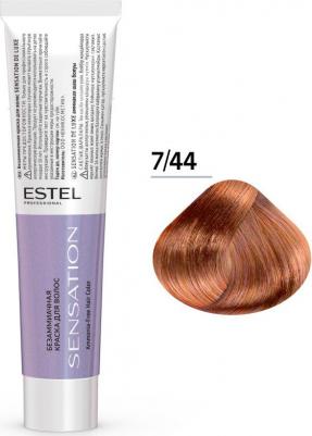 Краска для волос De Luxe Sensation 7/44 русый медный интенсивный 60 мл – фото 3