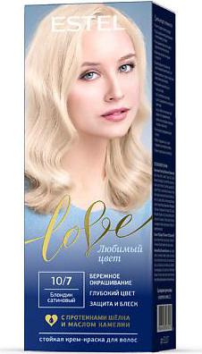 Краска для волос Love ( Лав) 10/7 - Блондин сатиновый – фото 1