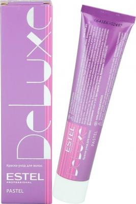 Краска для волос P/004 DE LUXE PASTEL краска-уход для окрашивания волос, персик 60 мл – фото 4