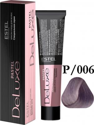Краска для волос P/006 краска-уход DE LUXE PASTEL для окрашивания волос, лаванда 60 мл – фото 4