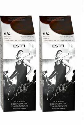 Краска-уход для волос Celebrity тон темный каштан CL 5/4M