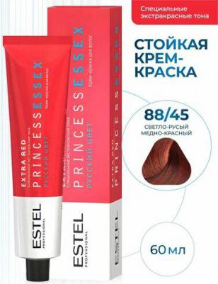 Крем-краска PRINCESS ESSEX EXTRA RED для окрашивания волос 88/45 огненное танго 60 мл – фото 1