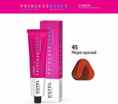 Крем-краска PRINCESS ESSEX LUMEN для мелирования волос 45 медно-красный 60 мл – фото 7
