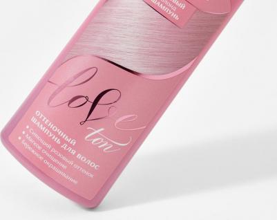 Шампунь для тонирования волос LOVE TON розовый, 150 мл – фото 4