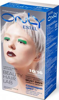 Стойкая краска-гель для волос Only 10/16 Светлый блондин пепельно-фиолетовый EO10/16 – фото 2