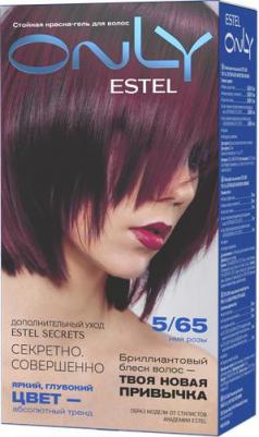 Стойкая краска-гель для волос Only 5/65 Светлый шатен фиолетово-красный EO5/65 (№1)
