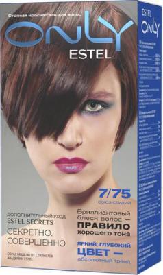 Стойкая краска-гель для волос Only 7/75 Русый коричнево-красный EO7/75 – фото 5