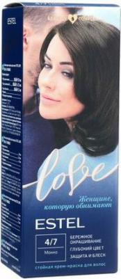 Стойкая крем-краска для волос Love тон 4/7 Мокко EL4/7 – фото 1