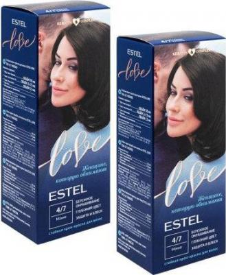Стойкая крем-краска для волос Love тон 4/7 Мокко EL4/7 – фото 11