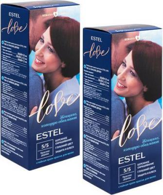 Стойкая крем-краска для волос Love тон 5/5 Красное дерево EL5/5 – фото 1