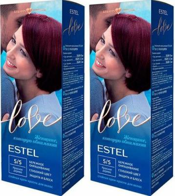 Стойкая крем-краска для волос Love тон 5/5 Красное дерево EL5/5 – фото 7