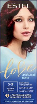 Стойкая крем-краска для волос Love тон 5/5 Красное дерево EL5/5 – фото 11