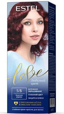Стойкая крем-краска для волос Love тон 5/5 Красное дерево EL5/5 – фото 14