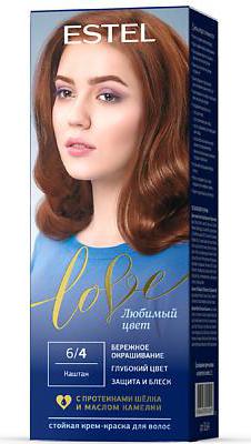 Стойкая крем-краска для волос Love тон 6/4 Каштан EL6/4 – фото 16