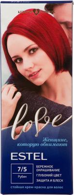 Стойкая крем-краска для волос Love тон 7/5 Рубин EL7/5 – фото 9