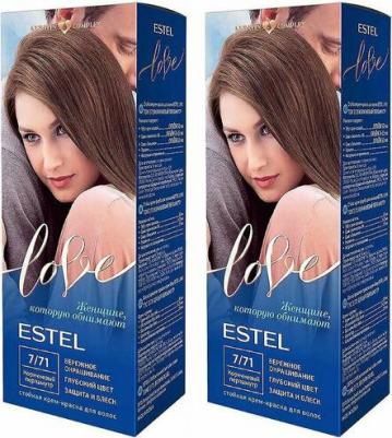 Стойкая крем-краска для волос Love тон 7/71 Коричневый перламутр EL7/71 – фото 2